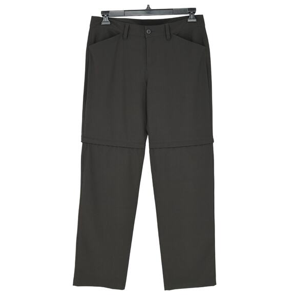 Eddie Bauer Pants Womens 10 Black Convertible Zip Off Shorts Hiking Gorpcore - Picture 1 of 16